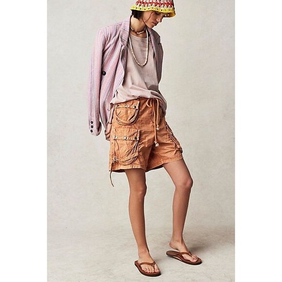 Free People Moon Bay Parachute Shorts Size S - Picture 2 of 11